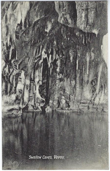 Tonga Picture Postal Stationery: 1911 1d. card Swallow Caves, Vavau fine unused, a scarce view.