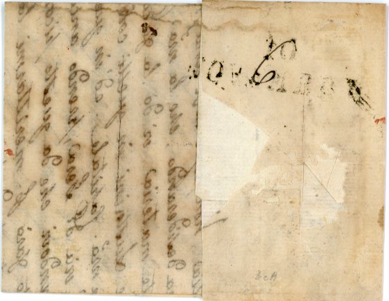 TURKEY TURKEY: 1812 (2 Oct) Entire to Firenze, Italy with very scarce boxed CONSTANTINOPLE and P.PAYE, Milano L.T. in red transit alongside, disinfected slits, a little aged.