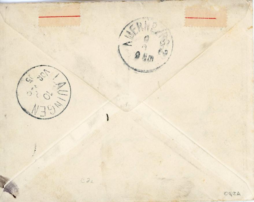 KOREA KOREA: 1895 (23 JUL) Registered envelope to Germany franked Japan Koban 1882 8s. purple + 2nd issue 1883-92 1s. green (2) + 10s. brown tied by SEOUL I.J.P.O c.d.ss with JINSEN COREA registration label alongside, on reverse Nuernberg transit and Lauingen arrival backstamps, fine.