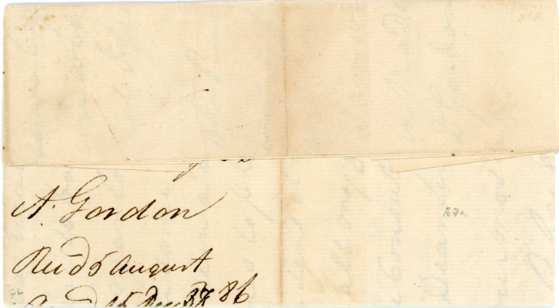 MONTSERRAT MONTSERRAT: 1786 (May 22) entire to Newton Gordon and Johnstone in Madeira, without postmarks, contents referring to wine written by A. Gordon, fine and early.