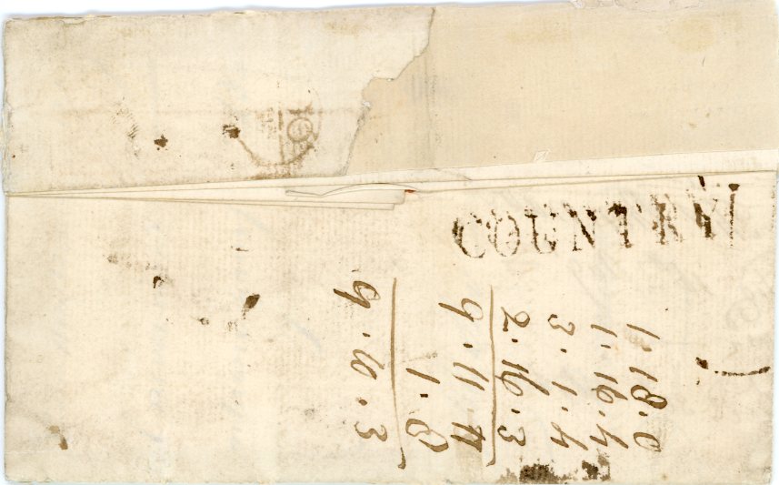 IRELAND IRELAND: 1762 (Aug 16): Entire from Charleston, South Carolina to London, rated 5 (d.) which has been deleted and replaced with 11 (d.), manuscript 