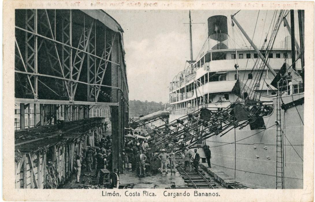 COSTA RICA COSTA RICA (PICTURE STATIONERY) 1923 4c. card entitled Limon, Costa Rica CARGANDO BANANOS, fine unused.