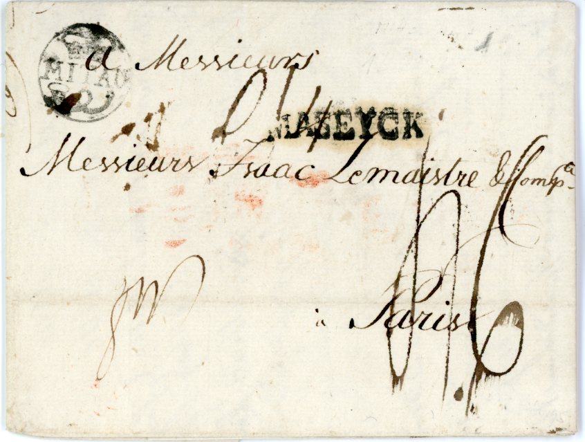 LATVIA LATVIA: 1788: Entire to Paris bearing good example of 