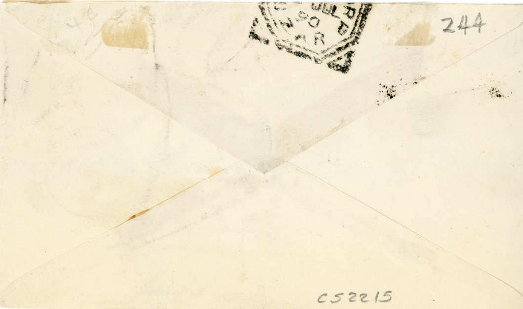 SWAZILAND SWAZILAND: 1890 (7 JY) registered philatelic envelope to Waterberg S.A.R., ex Tamsen correspondence franked 1889-90 1/2d + 1d + 2d + 6d (latter 2 with small faults), tied by barred cancels with EMBEKELWENI cds alongside, 3 registration marks incl. boxed GEREGISTREED / Z.A.R. No 3339, very fine appearance.