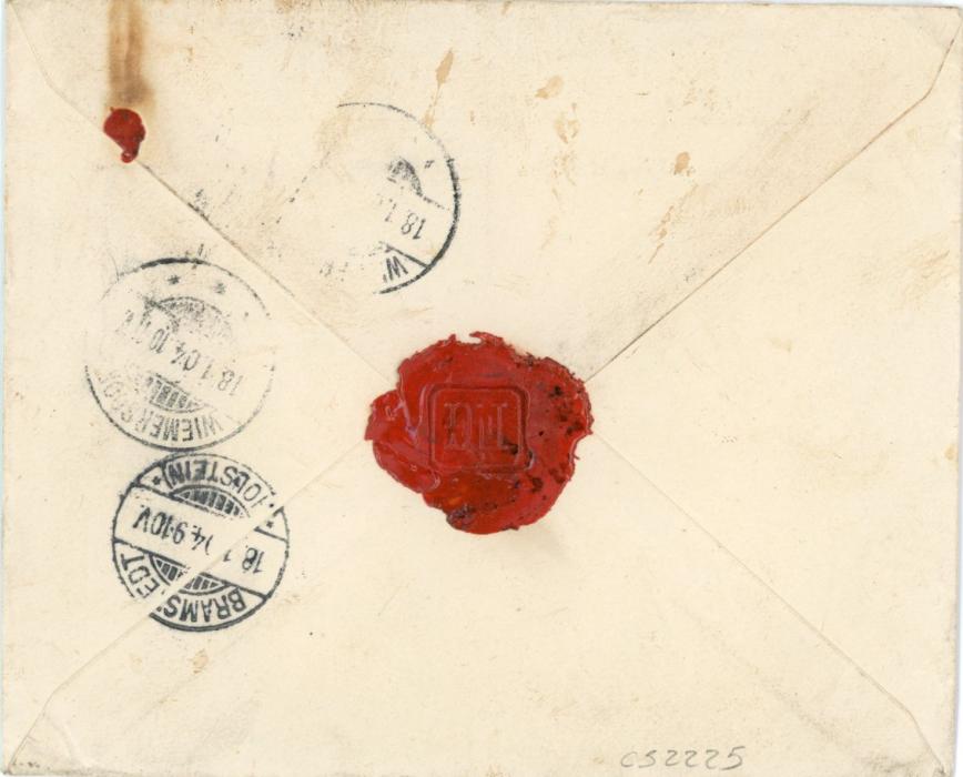 NIGERIA / LAGOS: NIGERIA / LAGOS: 1904 (JA 15) pre-printed envelope 