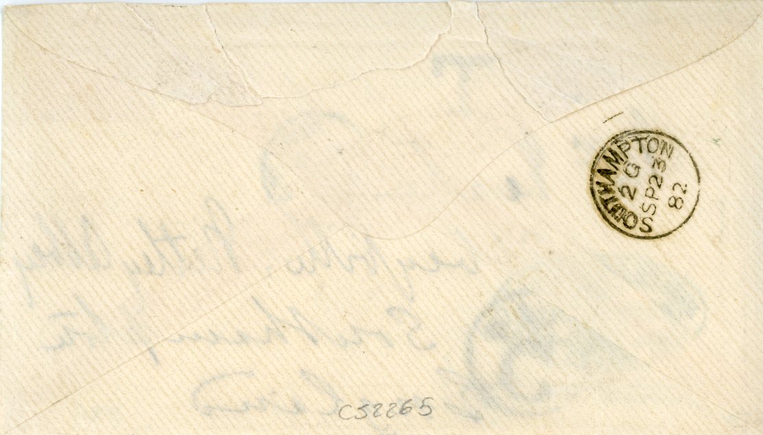 MALTA MALTA: 1882 (SP 18) Envelope to England franked only with Egypt 1pi rose pyramid uncancelled, Malta despatch, T applied and circular 5 tax marking hs, fine Azzopardi Ship Agents company cachet, Southampton SP 23 arrival bs,fine.