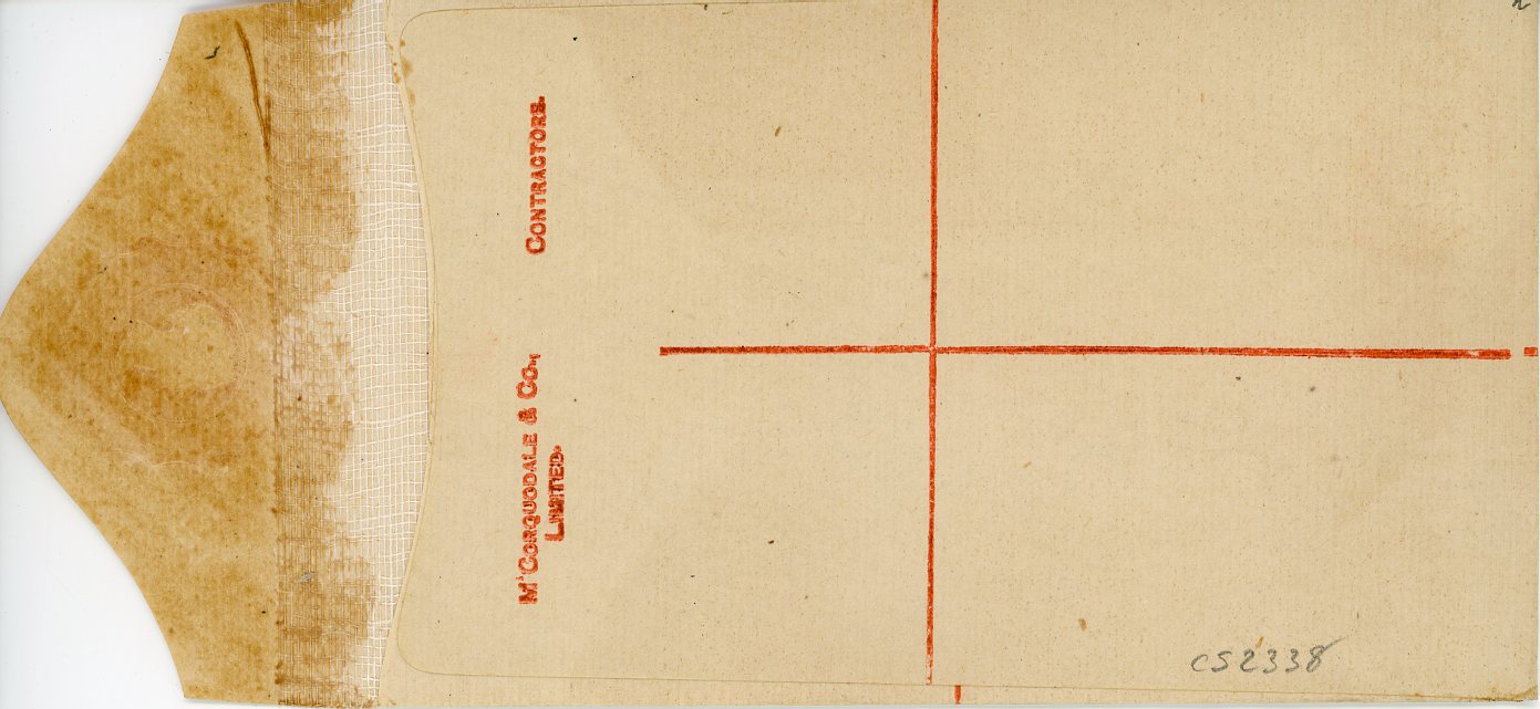 GIBRALTAR GIBRALTAR: 1886-7 2d orange registered postal stationery envelope size F imprint M5 ovpt. SPECIMEN, only 4 copies recorded (RP2S/H&GC2s), small imperfections