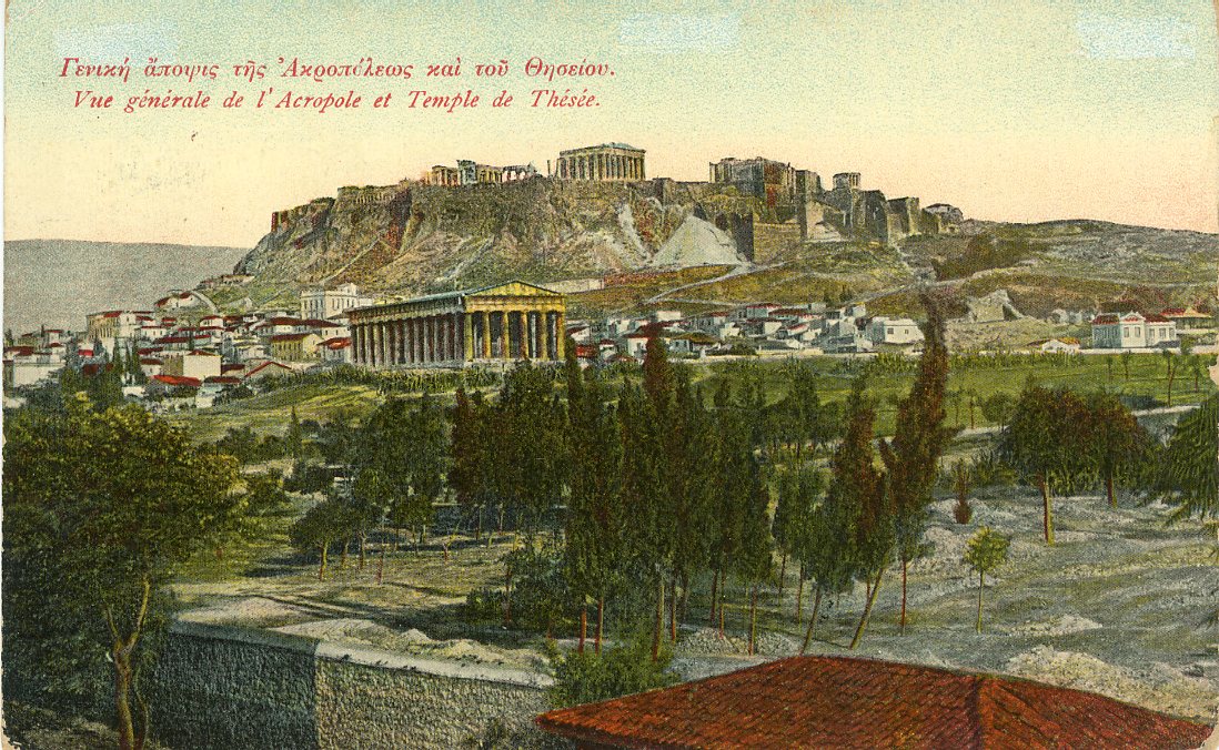 GREECE / AUSTRIAN MARITIME GREECE / AUSTRIAN MARITIME: 1910 (14 8) picture postcard franked on reverse 1901-02 5L green (2) with light STAMBUL/OSSTER.LLOYD cancel sent to Trieste. Rare usage