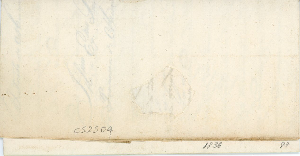 BRAZIL BRAZIL: 1836 (19 Au) entire with fine flattened double oval V.DE FORMIGAS, good condition