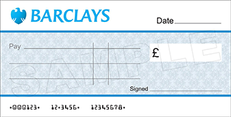 Sample cheque